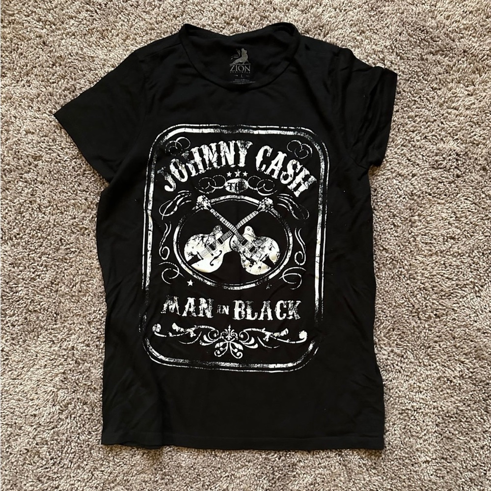 Johnny cash tee youth large